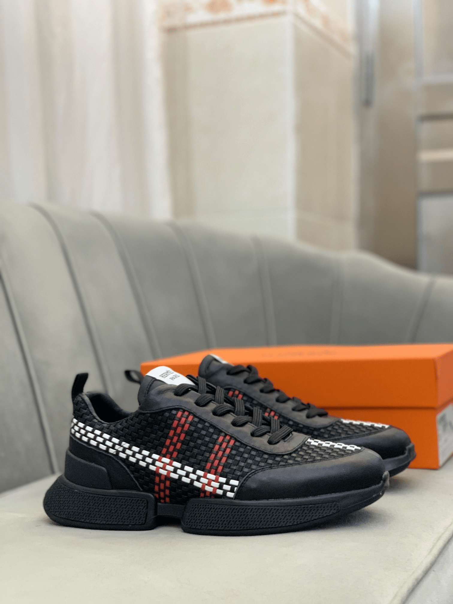 Hermes Love Horses Low-Top Sneakers