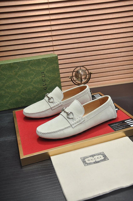 Gucci Loafer With Horsebit In White