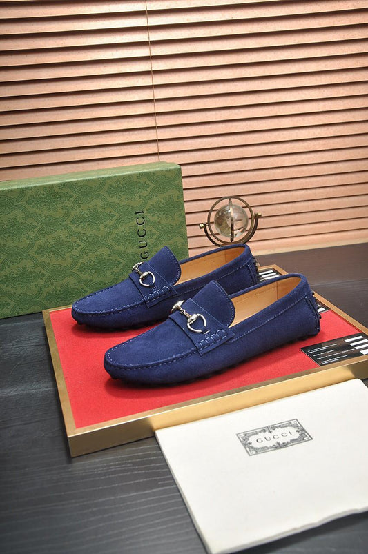 Gucci Loafer With Horsebit In Dark Navy
