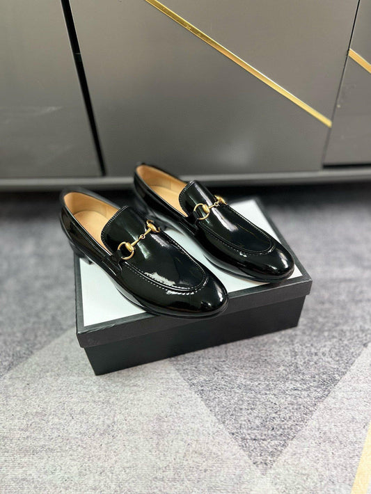 Gucci Jordaan Loafer In Black Patent Leather