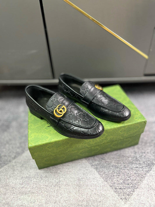 Gucci GG Debossed Loafer In Black