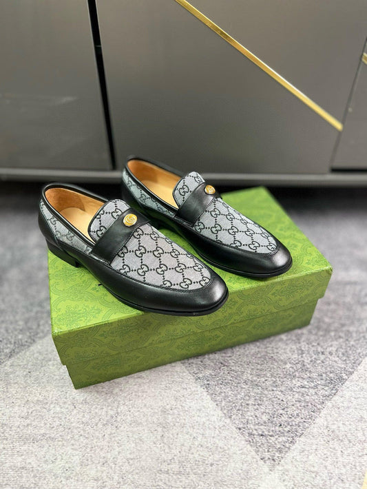 Gucci GG Monogram Loafer In Black
