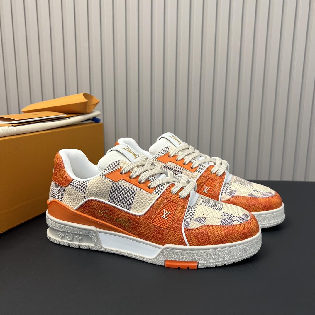 Louis Vuitton LV Trainer 54 Damier Orange Sneaker