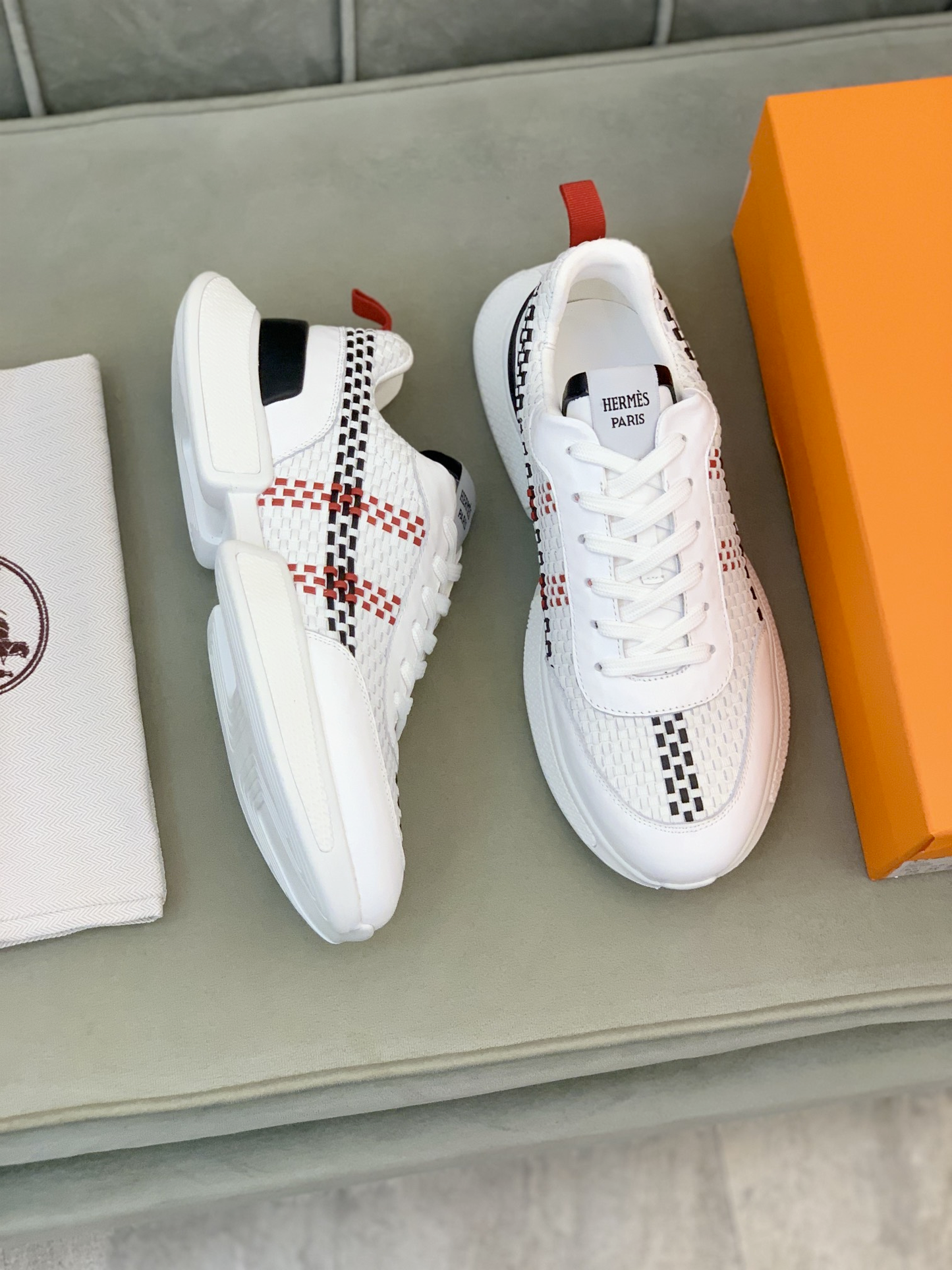 Hermes Love Horses Low-Top Sneakers