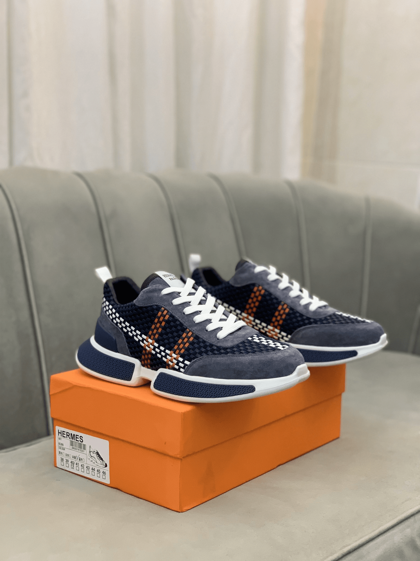 Hermes Love Horses Low-Top Sneakers